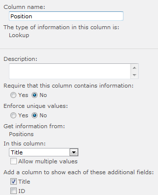 LookupWithAdditional