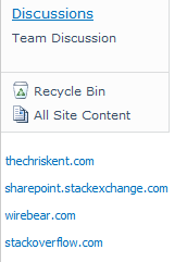 WebPartBelowQuickLaunch