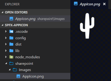 Icon in VSCode