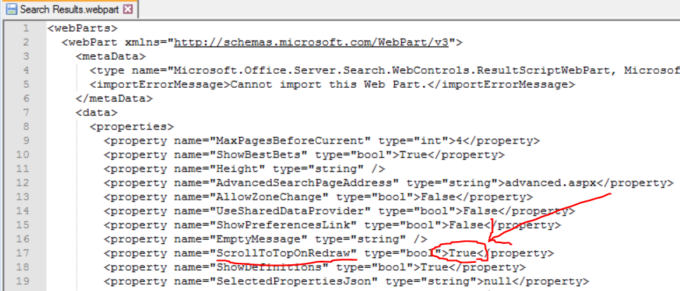 ScrcollToTopOnRedraw