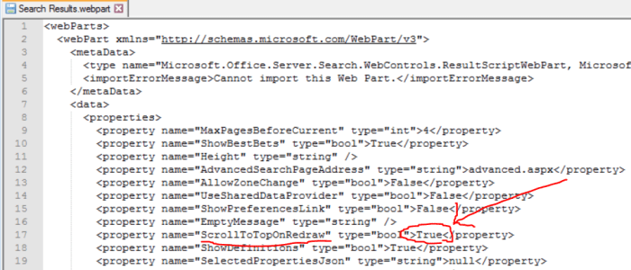 ScrcollToTopOnRedraw