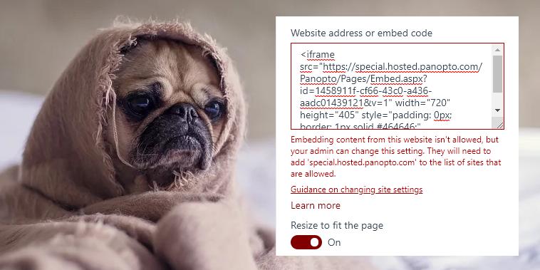 Extending the List of Sites You can Embed From in SharePoint Using ...